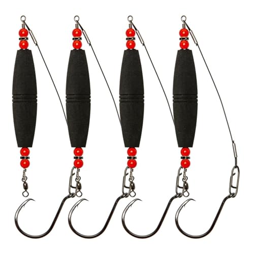 GMBYLBY 4Pcs Wels Float Rigs Hohe Auftrieb Angeln Bobber Catfishing Float Wels Rasseln Linie Float Schäume Peg Float von GMBYLBY