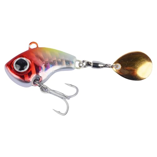 GMBYLBY 5Pcs Metall Löffel Spinner Köder Spinner Köder Angeln Lockt Angeln Wobbler Trolling Harte Köder Rotierenden Pailletten Swimbait von GMBYLBY