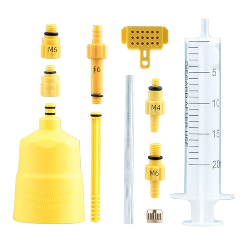 GMBYLBY Bremsenentlüftungssets für Fahrräder, hydraulische Scheibenbremsen, Entlüftungswerkzeug, Rennrad, hydraulische Scheibenbremse, Öl, Entlüftungs-Kits, einfach zu bedienen GMBYLBY Bremsenentlüftungssets für Fahrräder, hydraulische Scheibenbremsen, Entlüftungswerkzeug, Rennrad, hydraulische Scheibenbremse, Öl, Entlüftungs-Kits, einfach zu bedienen von GMBYLBY