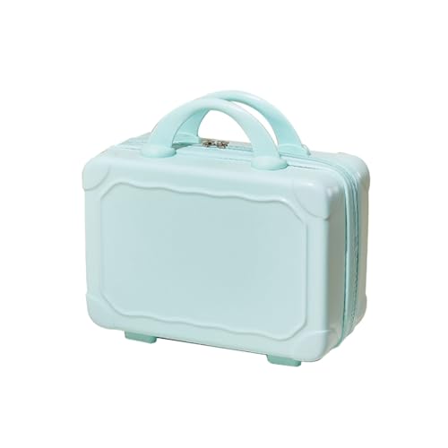 GMBYLBY Tragbares 35,6 cm Make-up Reise-Handgepäck ABS Tragetasche Make-up Koffer Kosmetiktasche für Reisen Camping Frauen Mädchen, blau von GMBYLBY