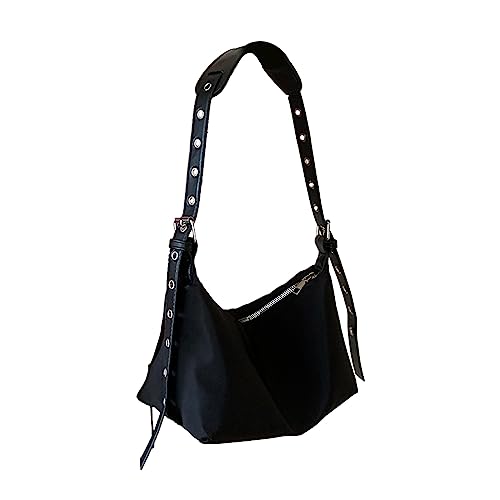 Vielseitige Taschen Umhängetaschen Unterarmtasche Achseltasche Nylontaschen Tragetaschen Für Damen Und Mädchen Große Kapazität Reisetasche Schwarz von GMBYLBY