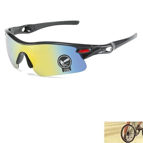 Fahrradbrille,Polarisierte Fahrradbrille,Sportbrille,Radsport Sonnenbrille,Polarisierte Sport Sonnenbrille,Mountainbike Brillen,Sonnenbrille Sportbrille,Sport Sonnenbrille für Outdooraktivitäten von GNAUMORE