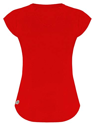 GO HEAVY Damen Fitness Funktions Sport T-Shirt Laufshirt Kurzarm Schnelltrocknend Yoga Sportoberteil | Rot M GO HEAVY Damen Fitness Funktions Sport T-Shirt Laufshirt Kurzarm Schnelltrocknend Yoga Sportoberteil | Rot M von GO HEAVY