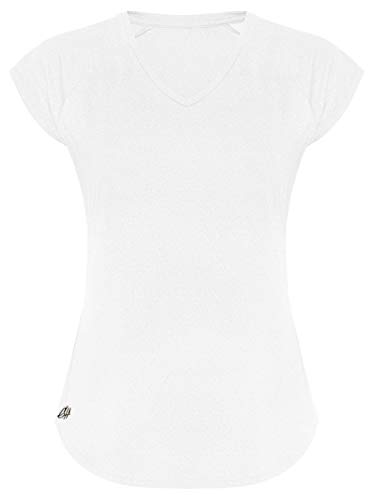 GO HEAVY Damen Fitness Funktions Sport T-Shirt Laufshirt Kurzarm Schnelltrocknend Yoga Sportoberteil | Weiß XL GO HEAVY Damen Fitness Funktions Sport T-Shirt Laufshirt Kurzarm Schnelltrocknend Yoga Sportoberteil | Weiß XL von GO HEAVY