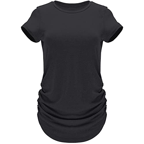 GO HEAVY Damen Multifunktions Fitness Sport T-Shirt Kurzarm Yoga Gym Sportshirt Crew-Neck Atmungsaktiv Schwarz XXL GO HEAVY Damen Multifunktions Fitness Sport T-Shirt Kurzarm Yoga Gym Sportshirt Crew-Neck Atmungsaktiv Schwarz XXL von GO HEAVY