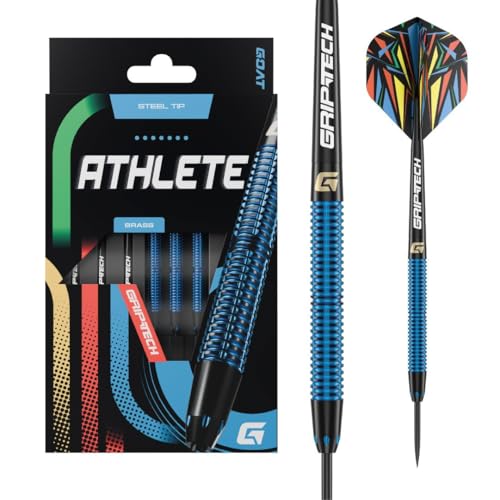 GOAT - Athlete Blau Messing Steeldarts 12 G, inkl. 3 Barrels, 3 Flights & 3 Shafts GOAT - Athlete Blau Messing Steeldarts 12 G, inkl. 3 Barrels, 3 Flights & 3 Shafts von GOAT