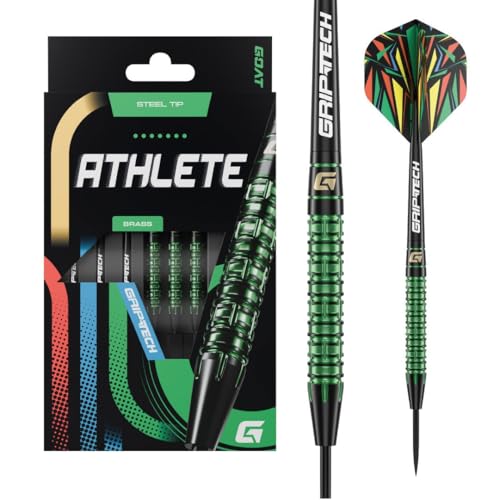 GOAT - Athlete Grün Messing Steeldarts 10 G, inkl. 3 Barrels, 3 Flights & 3 Shafts GOAT - Athlete Grün Messing Steeldarts 10 G, inkl. 3 Barrels, 3 Flights & 3 Shafts von GOAT