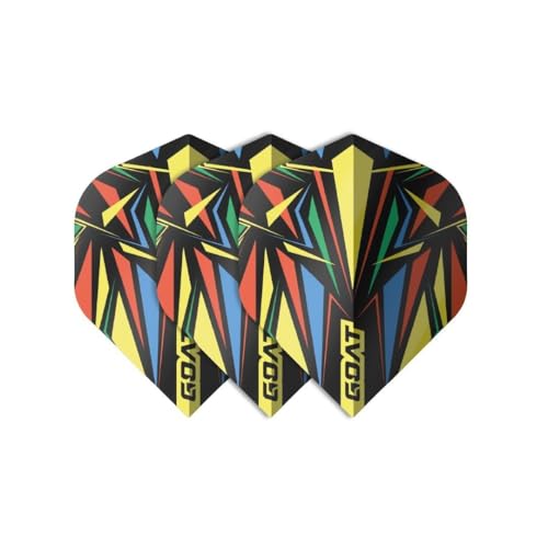 GOAT - Athlete No2 Flights, Gelb, 100 Mikron, 3 Dartflights, Standardflights von GOAT