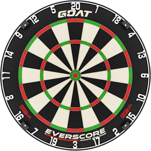 GOAT - Everscore NXT LVL, Madagascar Sisal Dartboard, Zweifellos, Selbstheilend & Minimiert Abpraller GOAT - Everscore NXT LVL, Madagascar Sisal Dartboard, Zweifellos, Selbstheilend & Minimiert Abpraller von GOAT