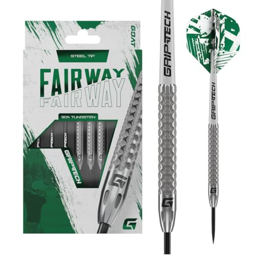 GOAT - Fairway V2 90% Steeldarts 24 G, inkl. 3 Barrels, 3 Flights & 3 Shafts von GOAT