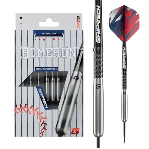 GOAT - Homerun Silber 90% 23 G, inkl. 3 Barrels, 3 Flights & 3 Shafts von GOAT