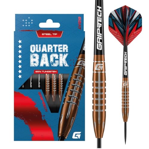 GOAT - Quarterback V2 95% Steeldarts 24 G, inkl. 3 Barrels, 3 Flights & 3 Shafts GOAT - Quarterback V2 95% Steeldarts 24 G, inkl. 3 Barrels, 3 Flights & 3 Shafts von GOAT
