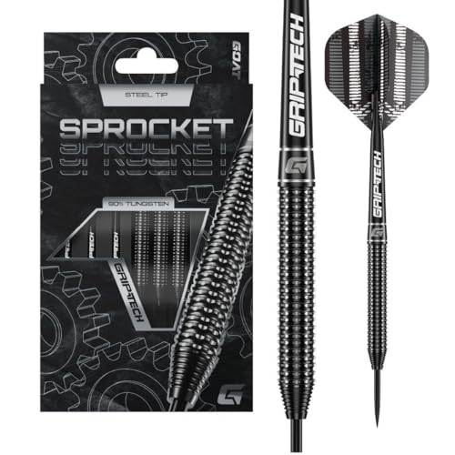 GOAT - Sprocket 90% Steeldarts 26 G, inkl. 3 Barrels, 3 Flights & 3 Shafts von GOAT