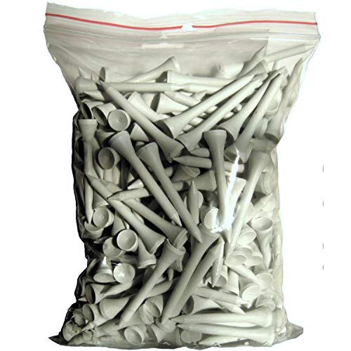 Golf TEES - 54 mm (2 1/8") - 500 Stck - Holz - Farbe: weiß von GOLF-TEES.SHOP