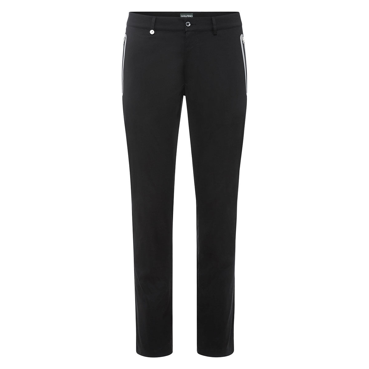 GOLFINO Black Men's Zip Pocket Golf Trousers, Size: 34 | American Golf, 36 von GOLFINO