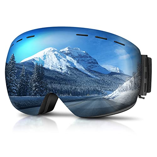 GONICVIN Magnetische Skibrillen Antibeschlag Skibrille für Herren, Damen, Brillenträger, UV Schutz Blau GONICVIN Magnetische Skibrillen Antibeschlag Skibrille für Herren, Damen, Brillenträger, UV Schutz Blau von GONICVIN