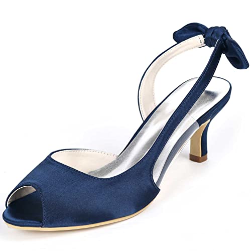 GOODIIDEA Frauen Stiletto Sandalen mit offenen Zehen, Knöchelriemen, Elegante Hochzeitschuhe ideal für Brauten, Hochzeitsgäste & Brautjunggesellen von GOODIIDEA