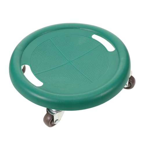 GOOHOCHY 1 Satz Bauchplatte Rad Bauchtrainer Schieberegler Knieschützer Kniematte Pads Fitness-Disc krafttraining Fitnessausrüstung Armtraining Scheibe zum Training Rollscheiben Pu Green von GOOHOCHY