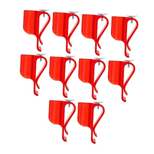 GOOHOCHY 10st Golf-Putter-Clip Zubehör Für Golftaschen Golfschläger-Clip Putter-Clip-Halter Für Golftasche Halter Für Golfbälle Putterbag-Clip Golfschlägerständer Vereinsinhaber Rot Plastik von GOOHOCHY