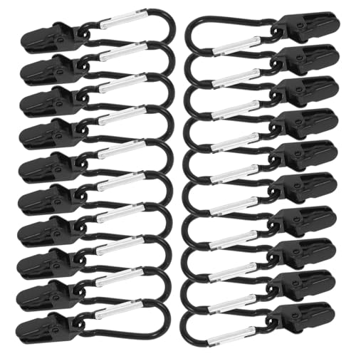 GOOHOCHY 12 Stück Sonnensegel Planen Clips Sichere Klemme Für Zelt Und Camping Robuste Outdoor Hardware Für Sonnensegel Und Planen Praktisches Zubehör Für Camping Und Garten von GOOHOCHY