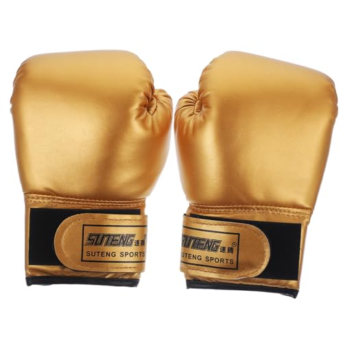 GOOHOCHY 3 Paare Boxhandschuhe Kinder Handschuhe Männer Boxhandschuhe Aus Schwamm Trainings-Sparring-Handschuhe Kickboxen Boxsack Boxhandschuhe Für Jugendliche Boxhandschuhe Damen Golden von GOOHOCHY