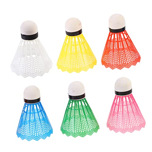 GOOHOCHY 6 Stück Bunte Badminton Federbälle Für Outdoor Sport Ideales Badminton Zubehör Zufälligen Farben Perfekt Für Freizeit Training Und Spiele Mit Freunden Und Familie von GOOHOCHY