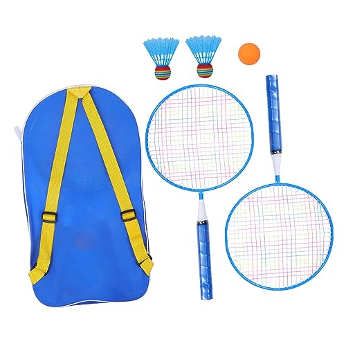 GOOHOCHY 6 Teiliges Badminton Set Für Outdoor Sport Ultraleichte Badmintonschläger 3 12 Jahre Zufälligen Farben Mit 2 Federbällen Und 1 Ball Inklusive Tragetasche Freizeitspielzeug von GOOHOCHY