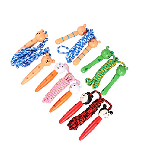 GOOHOCHY Holzgriff Springseil Für 5er Set Mit Niedlichen Motiven Katze Frosch Kleiner Mann Kleiner Bär Hase Robustes Und Langlebiges Seilspringen Für Spiel Und Sport Ideal Für GOOHOCHY Holzgriff Springseil Für 5er Set Mit Niedlichen Motiven Katze Frosch Kleiner Mann Kleiner Bär Hase Robustes Und Langlebiges Seilspringen Für Spiel Und Sport Ideal Für von GOOHOCHY
