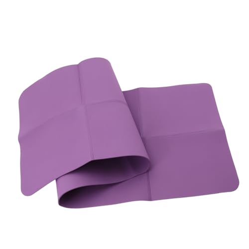 GOOHOCHY Yoga Matte Yogamatten für Frauen Yogamatte nicht Trainingsmatte Reise-Yogamatte Turnmatte Yogamatte lila Yogamatte rutschfest Kissen für Yoga Hochrückfederndes Polster tpe Violett von GOOHOCHY