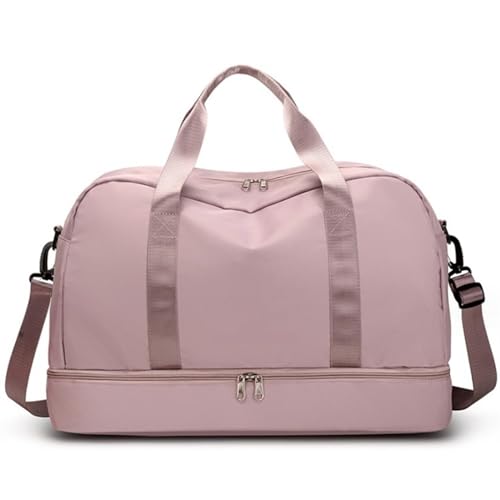 Handgepäck Tasche Sporttasche Weekender-Taschen Für Damen, 19-Zoll-Sport-Reisetasche Mit Mehreren Taschen Und Schuhfach Übernachtungstasche(E) von GOOPEEG