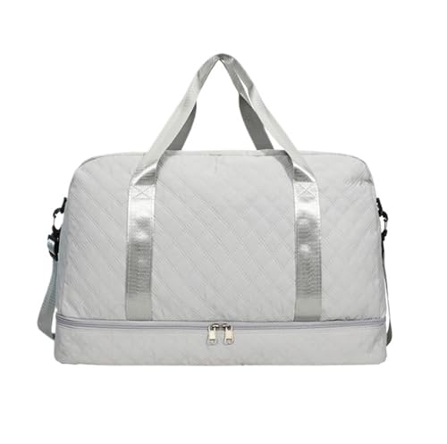 Handgepäck Tasche Sporttasche Weekender-Taschen Für Damen, Reisetasche, Großes Fassungsvermögen, Übernachtungstasche, Schuhfach Übernachtungstasche(B) von GOOPEEG