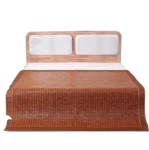 Sommer-Schlafmatte, Faltbare Karbonisierte Mahjong-Bambusmatte Für Den Sommer, Isomatte Für Kühle, Glatte Klimaanlage. Sommerbettwäsche(0.9 * 1.9m) von GOOPEEG