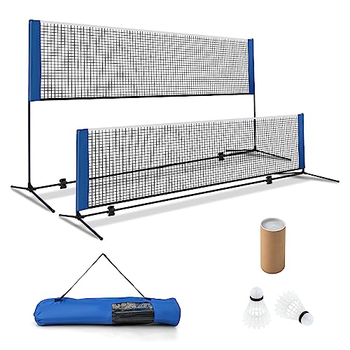GOPLUS Badmintonnetz mit Stand, Tennisnetz Federballnetz 89-155cm höhenverstellbar mit Tragetasche & 2 Federbällen, tragbarer Netzständer für Badminton Tennis Volleyball, Indoor & Outdoor (310 cm) GOPLUS Badmintonnetz mit Stand, Tennisnetz Federballnetz 89-155cm höhenverstellbar mit Tragetasche & 2 Federbällen, tragbarer Netzständer für Badminton Tennis Volleyball, Indoor & Outdoor (310 cm) von GOPLUS