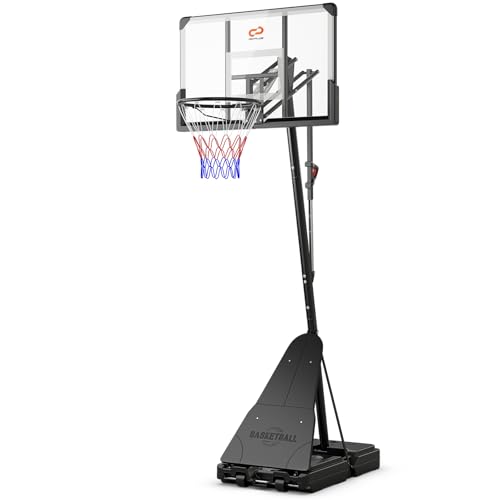 GOPLUS Basketballkorb Outdoor, Korbhöhe 150-305cm verstellbar, Basketball Korb mit PC-Rückwand, Basketballständer tragbar mit Rollen, Basketball Hoop für Kinder Jugendliche Erwachsene GOPLUS Basketballkorb Outdoor, Korbhöhe 150-305cm verstellbar, Basketball Korb mit PC-Rückwand, Basketballständer tragbar mit Rollen, Basketball Hoop für Kinder Jugendliche Erwachsene von GOPLUS