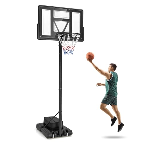 GOPLUS Basketballkorb Outdoor, Korbhöhe von 135 bis 305 cm verstellbar, Basketball Korb mit Rückwand, Basketball Ständer tragbar mit Rollen, Basketball Hoop für Kinder Jugendliche Erwachsene GOPLUS Basketballkorb Outdoor, Korbhöhe von 135 bis 305 cm verstellbar, Basketball Korb mit Rückwand, Basketball Ständer tragbar mit Rollen, Basketball Hoop für Kinder Jugendliche Erwachsene von GOPLUS