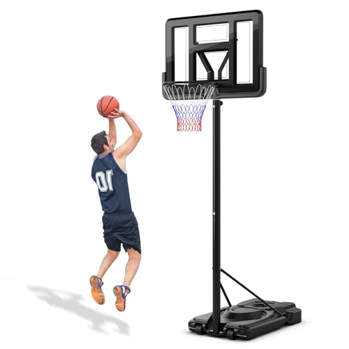 GOPLUS Basketballkorb Outdoor, Korbhöhe von 170 bis 305 cm verstellbar, Basketball Korb mit Rückwand, Basketball Ständer tragbar mit Rollen, Basketball Hoop für Jugendliche und Erwachsene GOPLUS Basketballkorb Outdoor, Korbhöhe von 170 bis 305 cm verstellbar, Basketball Korb mit Rückwand, Basketball Ständer tragbar mit Rollen, Basketball Hoop für Jugendliche und Erwachsene von GOPLUS