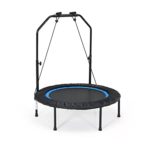 GOPLUS Fitness-Trampolin mit Verstellbarem Handlauf und Gepolsterter Sicherheitsabdeckung, Faltbares Fitness Rebounder für Übung, für Erwachsene&Kinder, Indoor&Outdoor, Max. Tragfähigkeit 150 kg GOPLUS Fitness-Trampolin mit Verstellbarem Handlauf und Gepolsterter Sicherheitsabdeckung, Faltbares Fitness Rebounder für Übung, für Erwachsene&Kinder, Indoor&Outdoor, Max. Tragfähigkeit 150 kg von GOPLUS