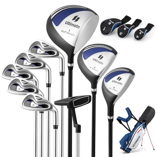 GOPLUS Golfschläger-Set, Golf Komplett-Set, Golf Schlägersätzer, inkl. 1 Driver, 3 Fairway, 5 Hybrid & 1 Standtasche, mit Verstellbaren Schultergurten, für Herren & Teen, Rechte Hand GOPLUS Golfschläger-Set, Golf Komplett-Set, Golf Schlägersätzer, inkl. 1 Driver, 3 Fairway, 5 Hybrid & 1 Standtasche, mit Verstellbaren Schultergurten, für Herren & Teen, Rechte Hand von GOPLUS