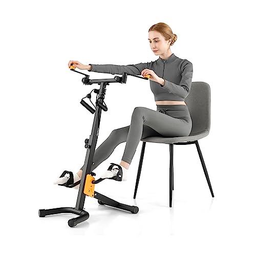 GOPLUS Pedaltrainer Senioren, Bewegungstrainer Arm- und Beintrainer mit Handgriff & Widerstand, Ergometer Heimtrainer höhen- und längenverstellbar, 43 x 53 x 73-102 cm GOPLUS Pedaltrainer Senioren, Bewegungstrainer Arm- und Beintrainer mit Handgriff & Widerstand, Ergometer Heimtrainer höhen- und längenverstellbar, 43 x 53 x 73-102 cm von GOPLUS