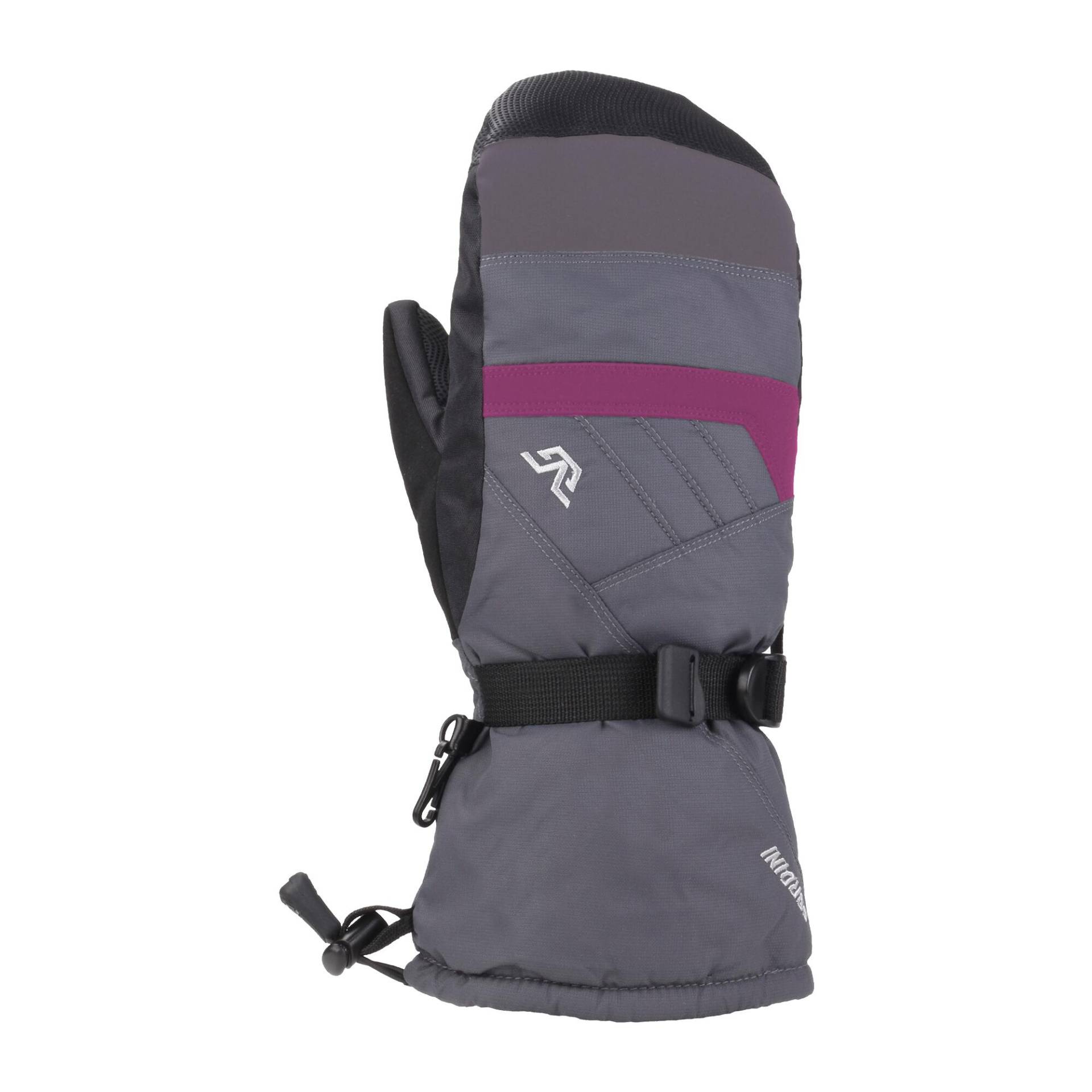 STOMP Fäustlinge für Damen GUN METAL/DEEP PINK von GORDINI