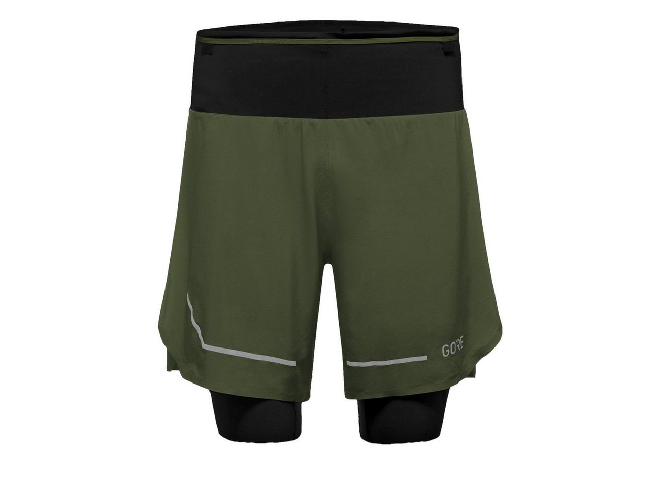GORE® Wear Gore Wear Ultimate 2 in 1 Shorts Herren Utility Green Outdoorschuh von GORE® Wear