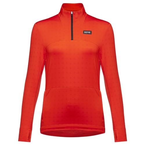 GORE WEAR Damen Everyday Thermo 1/4-zip Vest, Rot, 36 EU von GORE WEAR