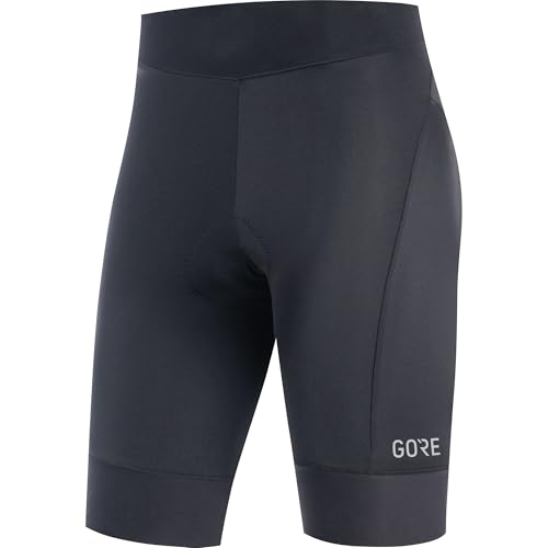 GORE WEAR C3 Kurze Damen Fahrradhose mit Sitzpolster, schwarz (black), 42 von GORE WEAR