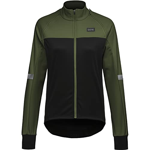 GORE WEAR Damen Phantom Jacket, Black/Utility Green, 42 EU von GORE WEAR