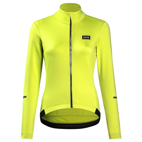 GORE WEAR Damen Thermo Fahrrad-Trikot Progress, 34, Neon-Gelb von GORE WEAR