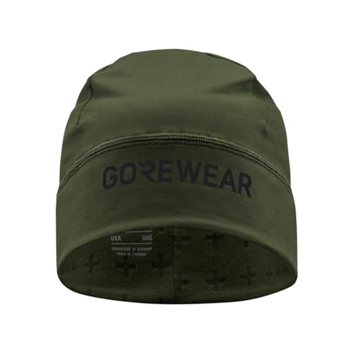 GORE WEAR Unisex Essence Thermo Beanie Hat, Utility Green, Einheitsgröße EU von GORE WEAR