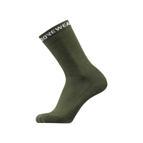 GORE WEAR Unisex Essential Merino Socks, Utility Green, 35-37 EU GORE WEAR Unisex Essential Merino Socks, Utility Green, 35-37 EU von GORE WEAR