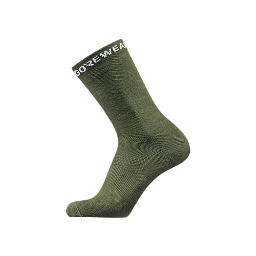 GORE WEAR Unisex Essential Merino Socks, Utility Green, 41-43 EU von GORE WEAR