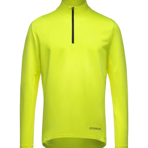 GORE WEAR Herren Everyday Mid 1/4-zip Hemd, Neon Yellow, XXL EU von GORE WEAR