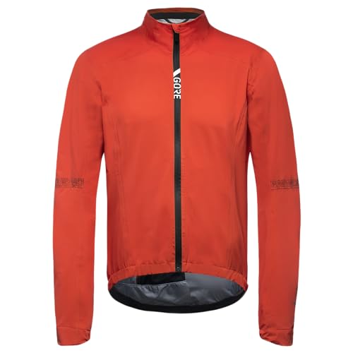 GORE WEAR Herren Fahrrad-Jacke Torrent, GORE-TEX Active, S, Feuerrot von GORE WEAR